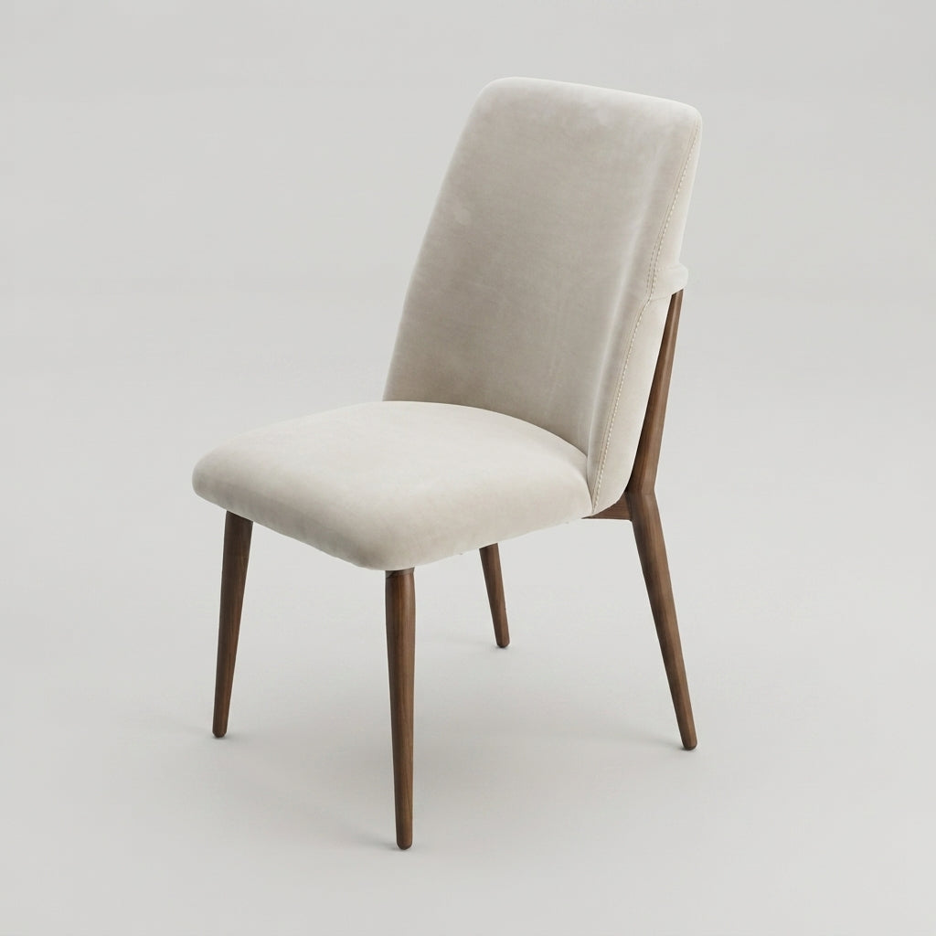 Beige Velvet Dining Chair by Zodiya-5