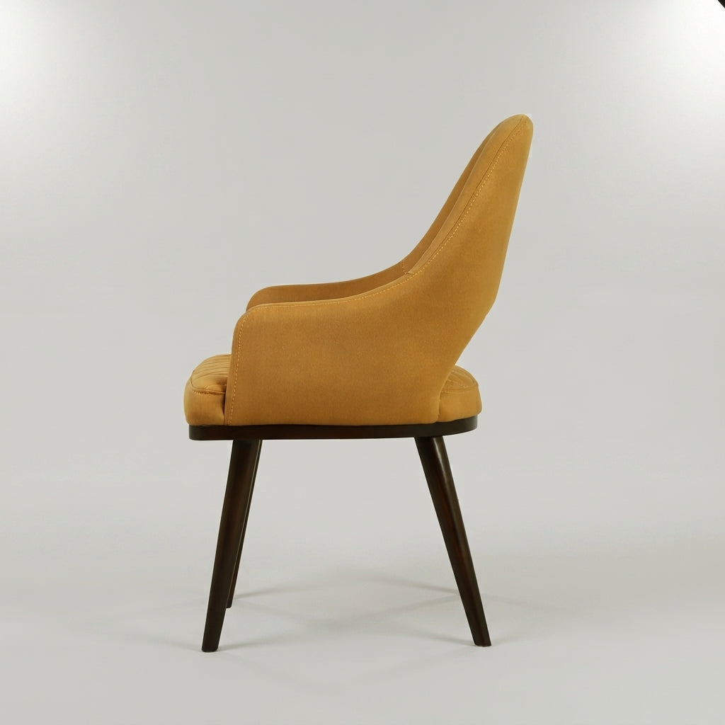 Mustard Yellow Dining Arm Chair By Zodiya