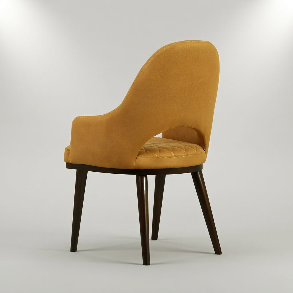 Mustard Yellow Dining Arm Chair By Zodiya-5