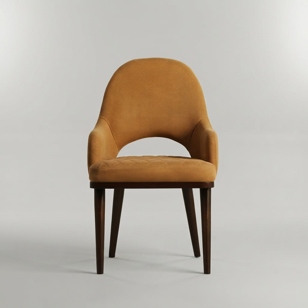 Mustard Yellow Dining Arm Chair By Zodiya-7