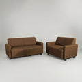 Cospe Brown Fabric 3 Seater Sofa by Zodiya