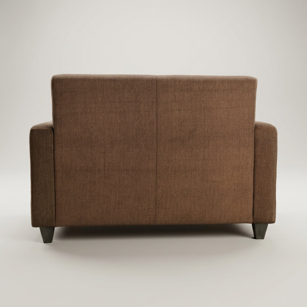 Cospe Brown Fabric 2 Seater Sofa by Zodiya