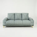 Omega Grey 3 Seater Fabric Sofa by Zodiya