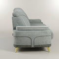 Omega Grey 3 Seater Fabric Sofa by Zodiya