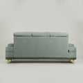 Omega Grey 3 Seater Fabric Sofa by Zodiya