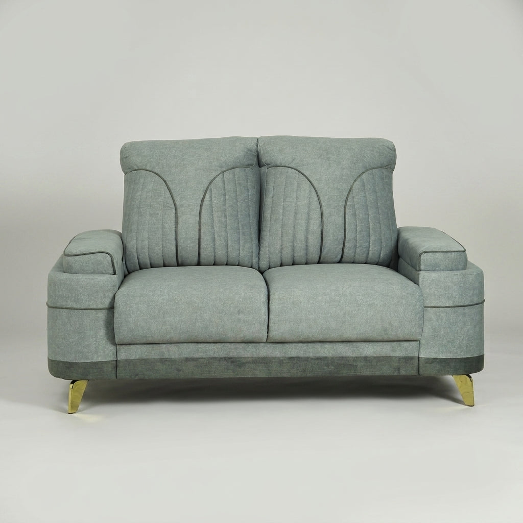 Omega Grey 2 Seater Fabric Sofa by Zodiya