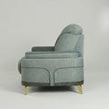 Omega Grey 2 Seater Fabric Sofa by Zodiya
