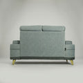 Omega Grey 2 Seater Fabric Sofa by Zodiya