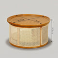Rattan Design Round Coffee Table by Zodiya