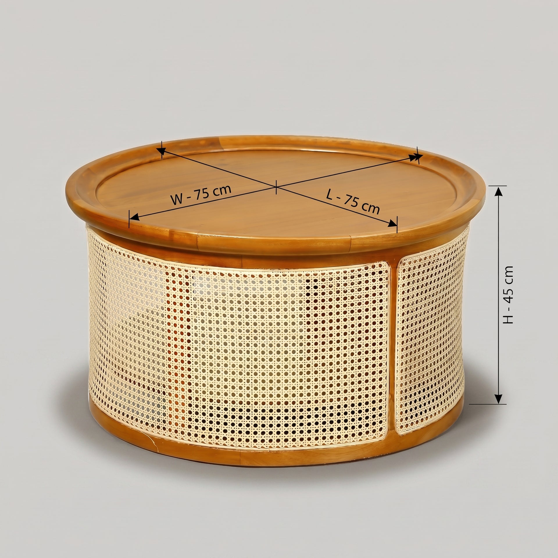 Wicker Design Coffee Table by Zodiya