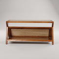 Glasstop Square Rattan Cane Coffee Table By Zodiya