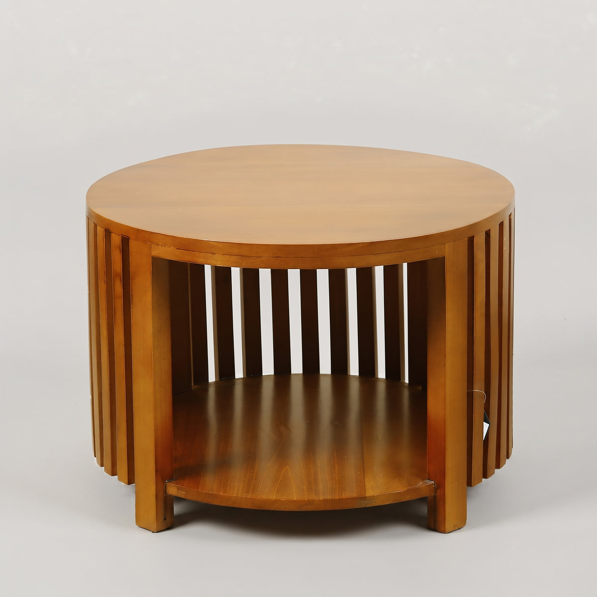 Wooden Round Coffee Table By Zodiya