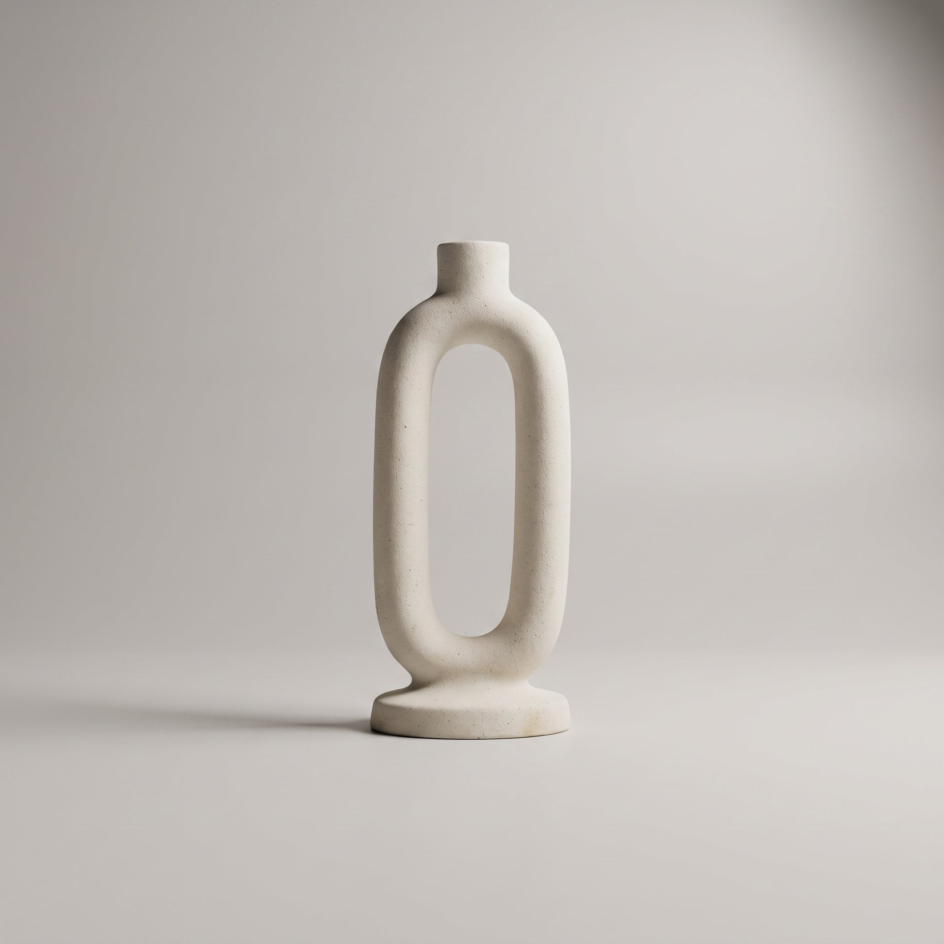 White Oval Ceramic Vase by Zodiya-4
