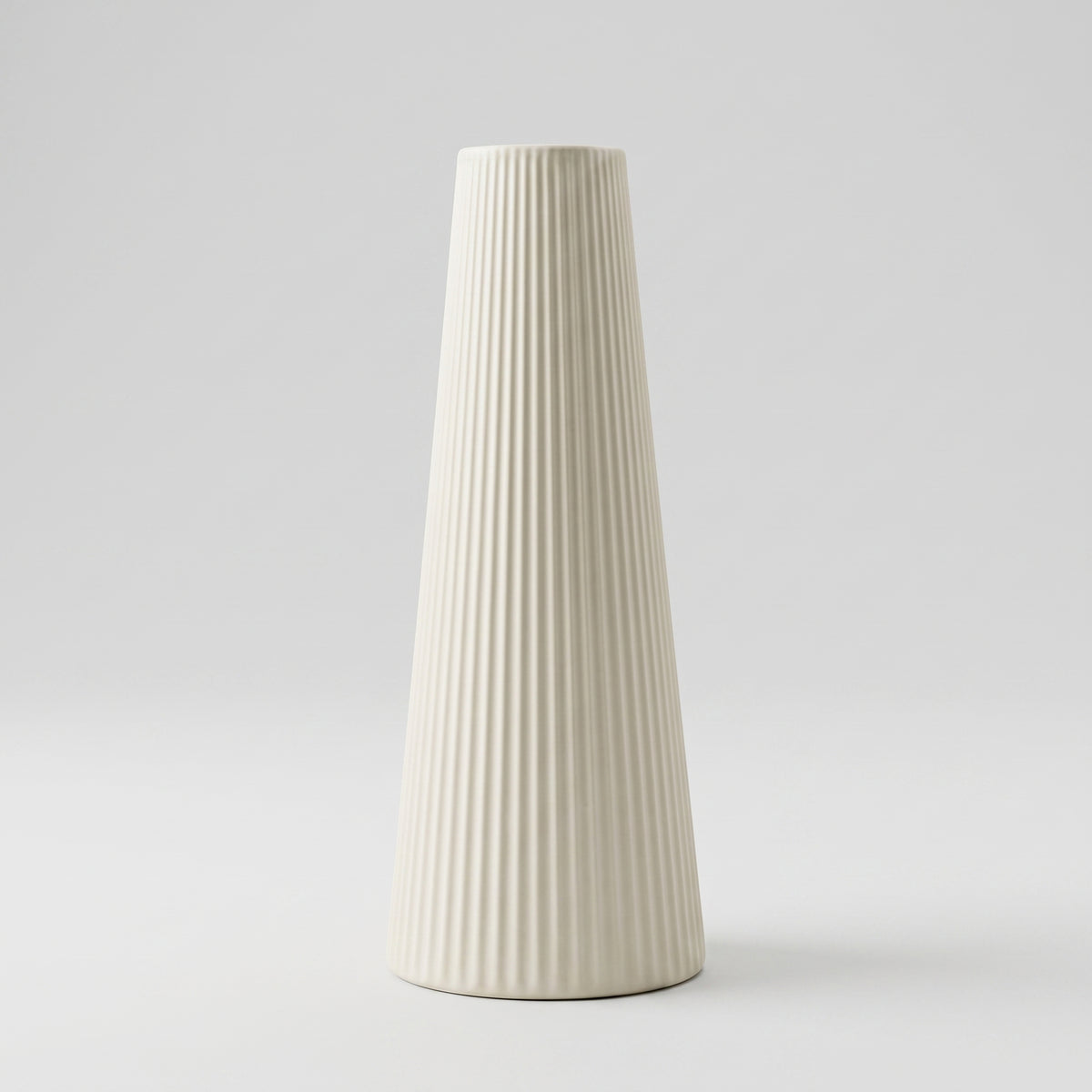 Cream Textured Ceramic Flower Vase By Zodiya
