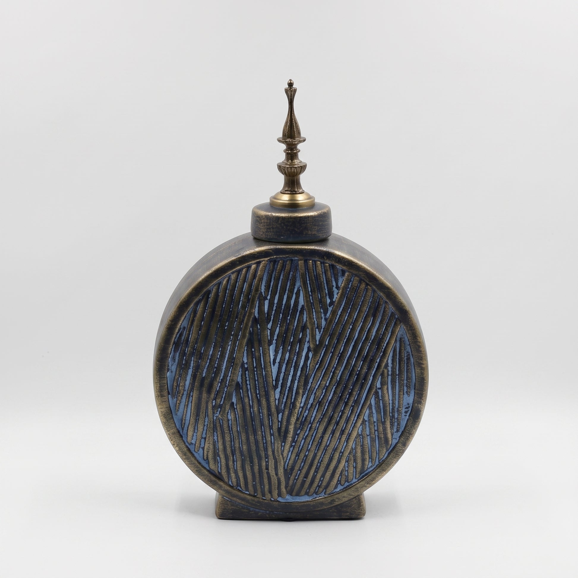 Round Decorative Urn By Zodiya-4