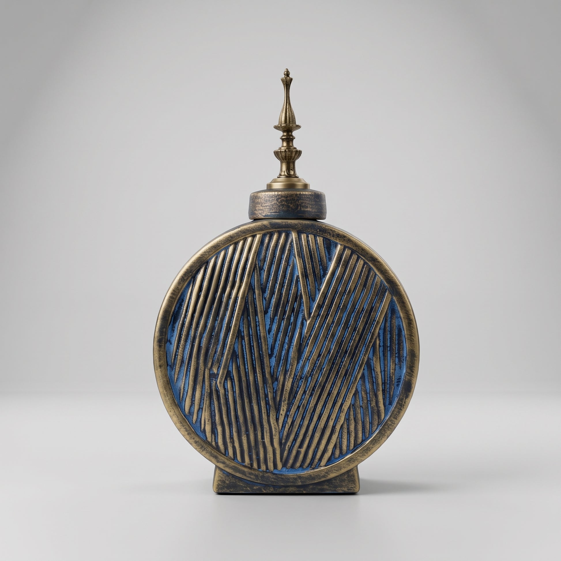 Round Decorative Urn By Zodiya-5