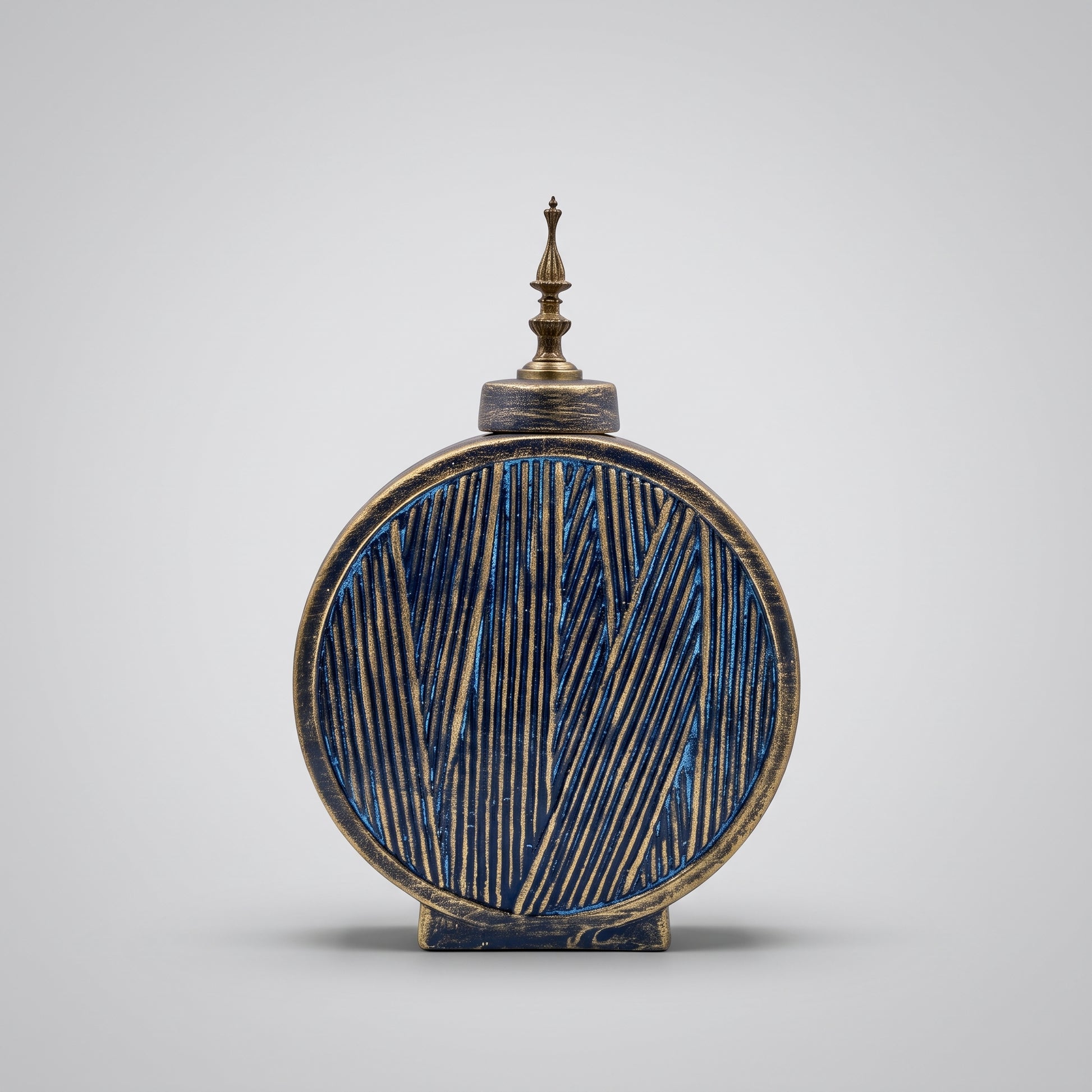Blue Ceramic Flower Vase By Zodiya-4