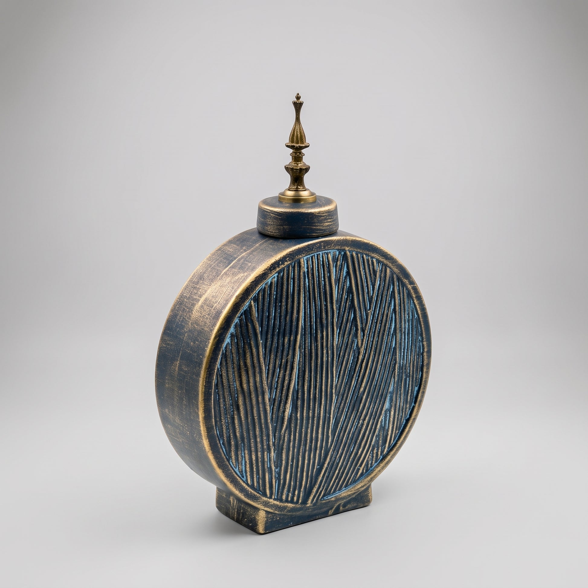 Blue Ceramic Flower Vase By Zodiya-6