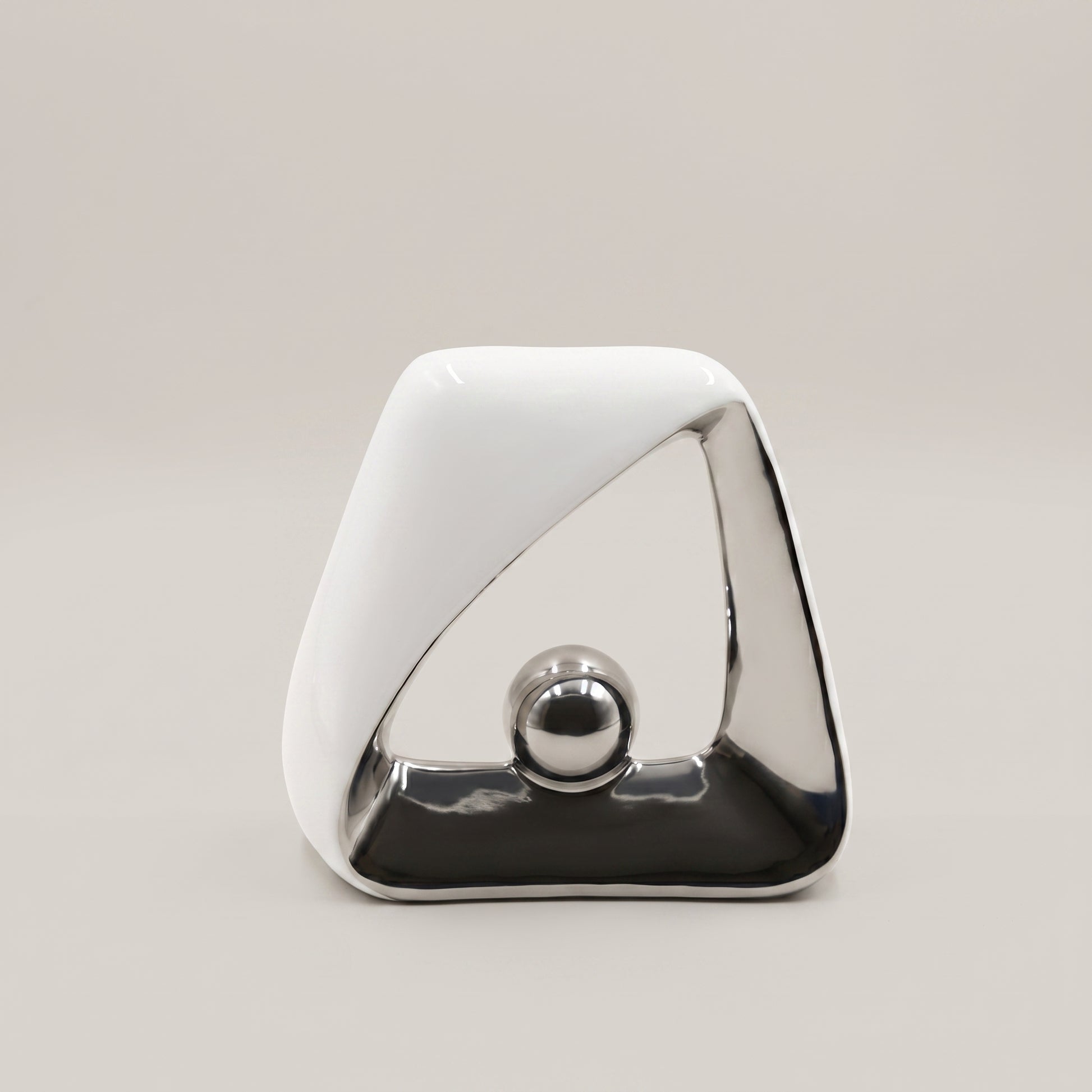 Silver Metallic Sculpture by Zodiya-7