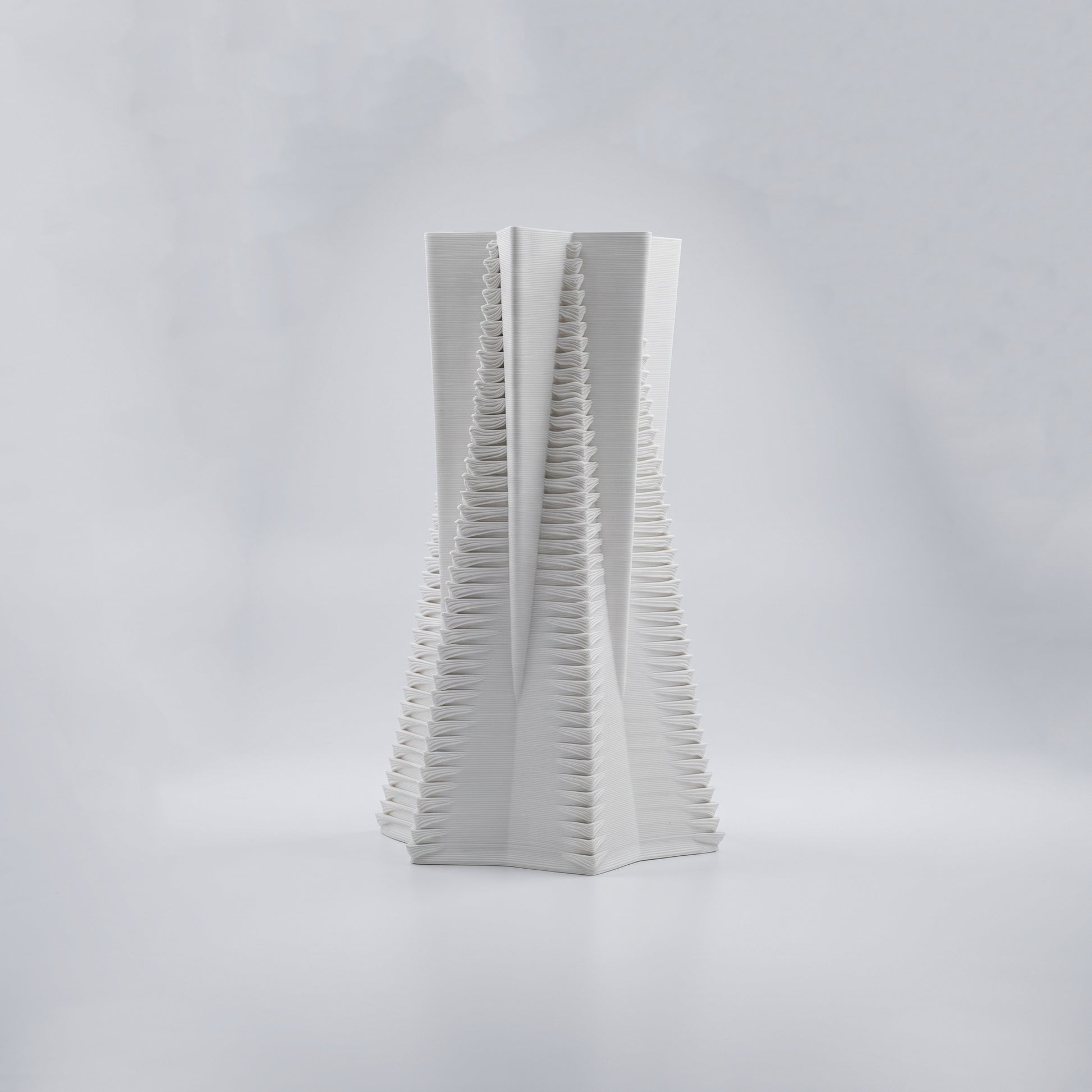 White Ceramic Flower Vase By Zodiya-6