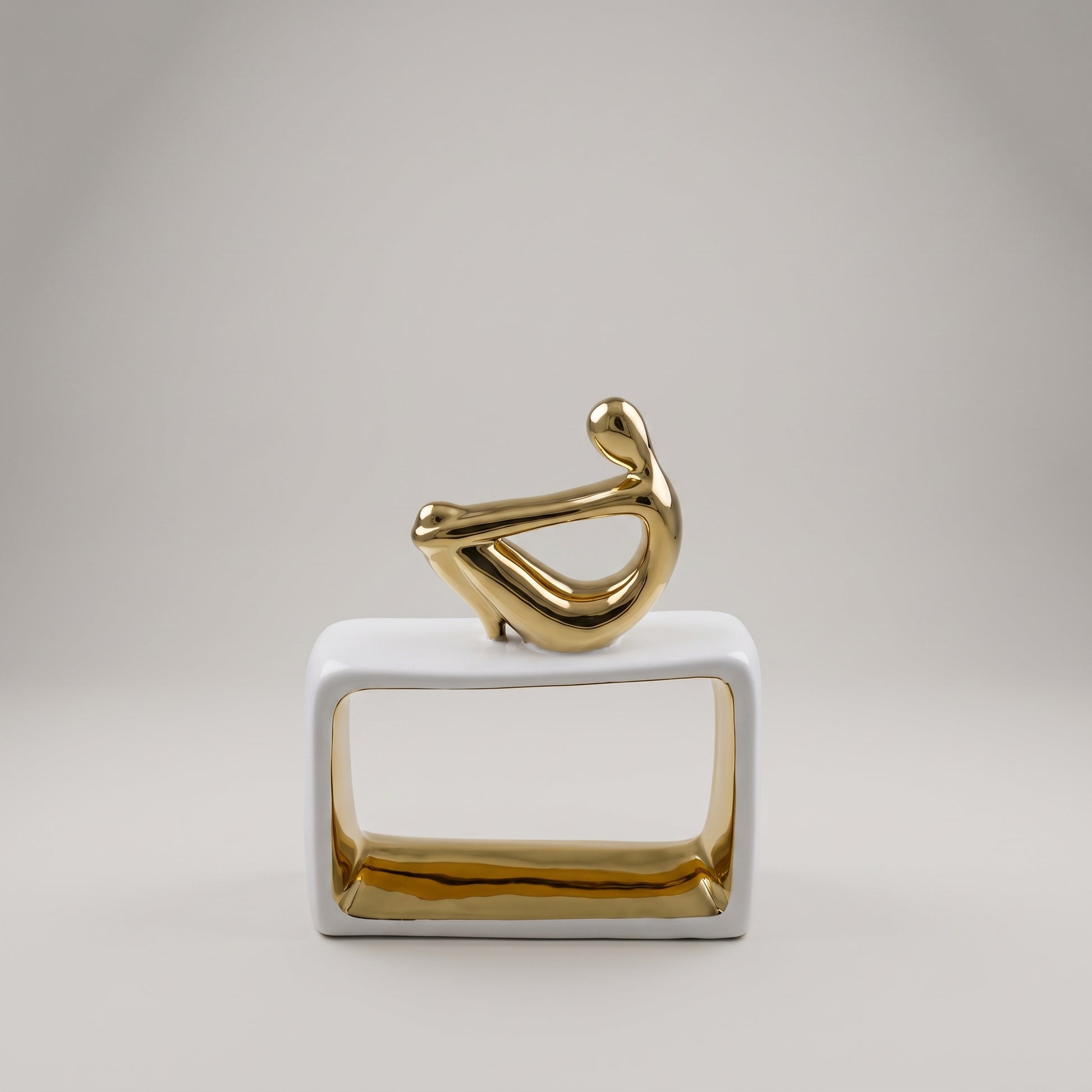 Glossy Gold Decor Sculpture by Zodiya-6