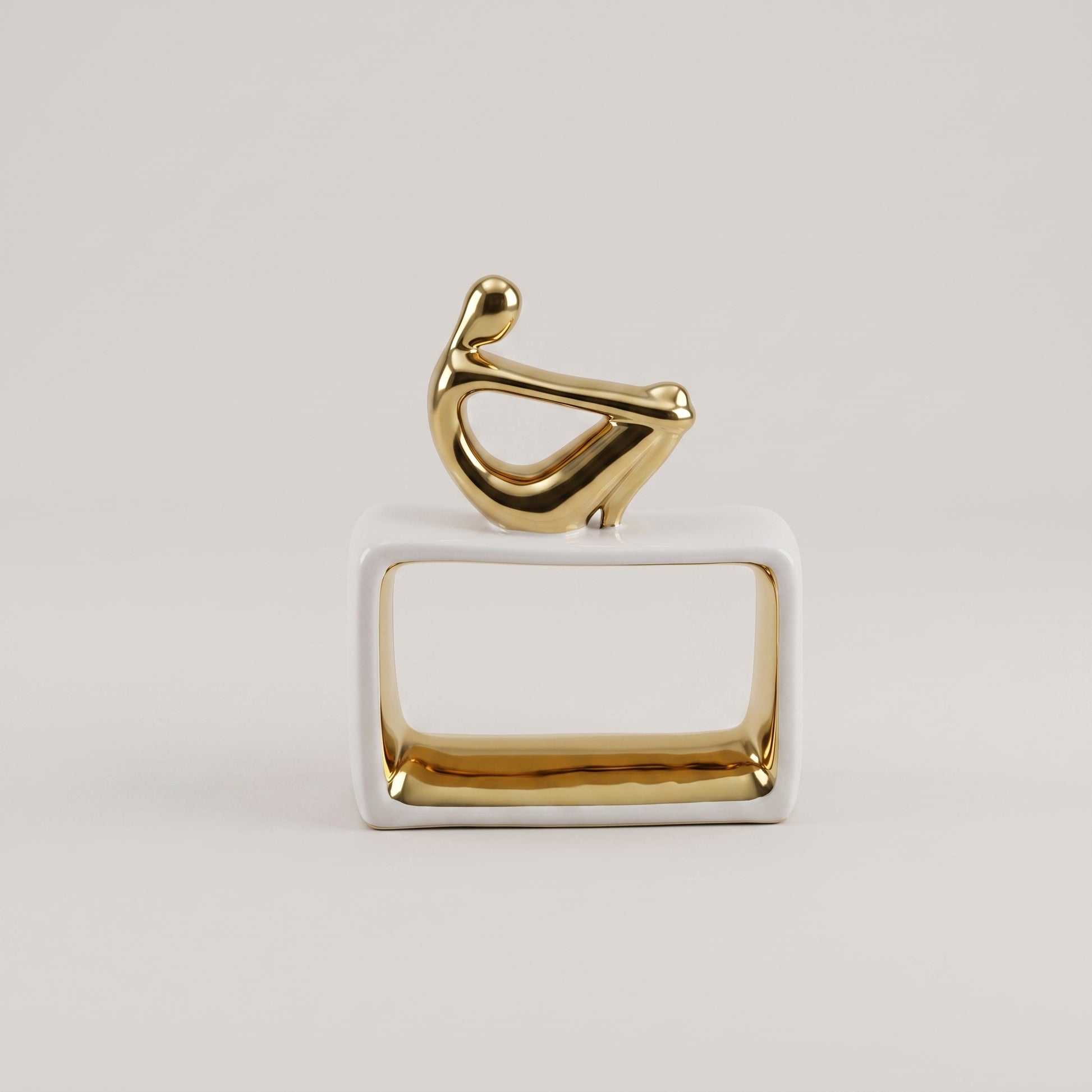 Glossy Gold Decor Sculpture by Zodiya-3