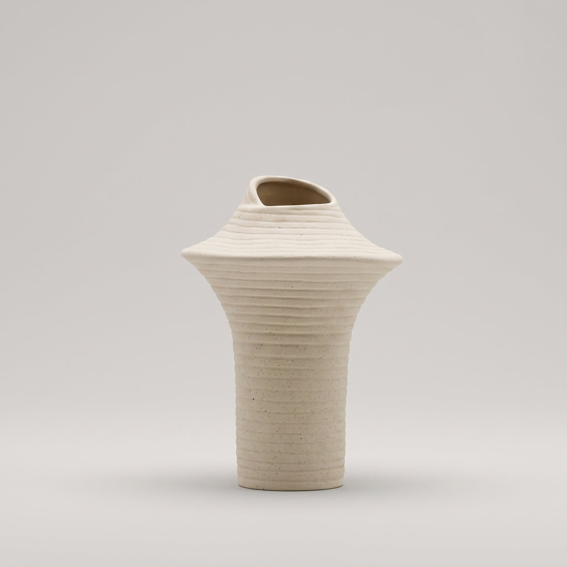 Beige Rim Flower Vase by Zodiya-6