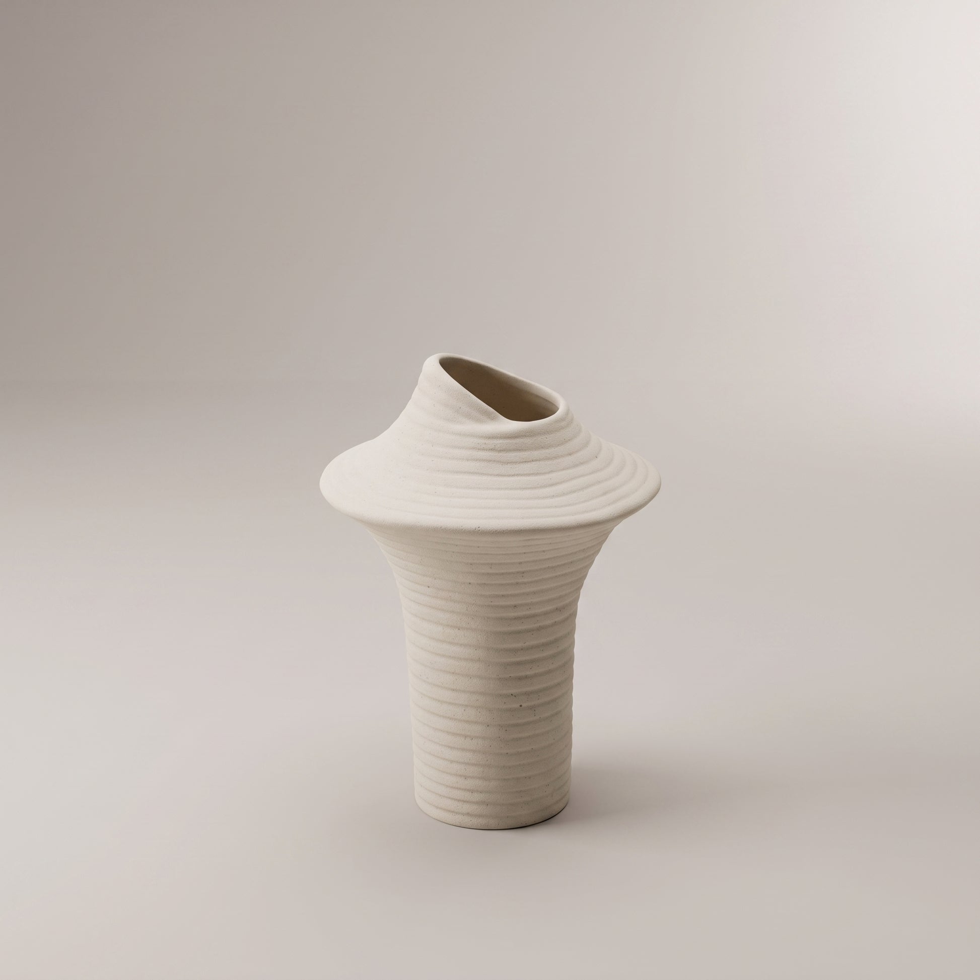 Beige Rim Flower Vase by Zodiya-7