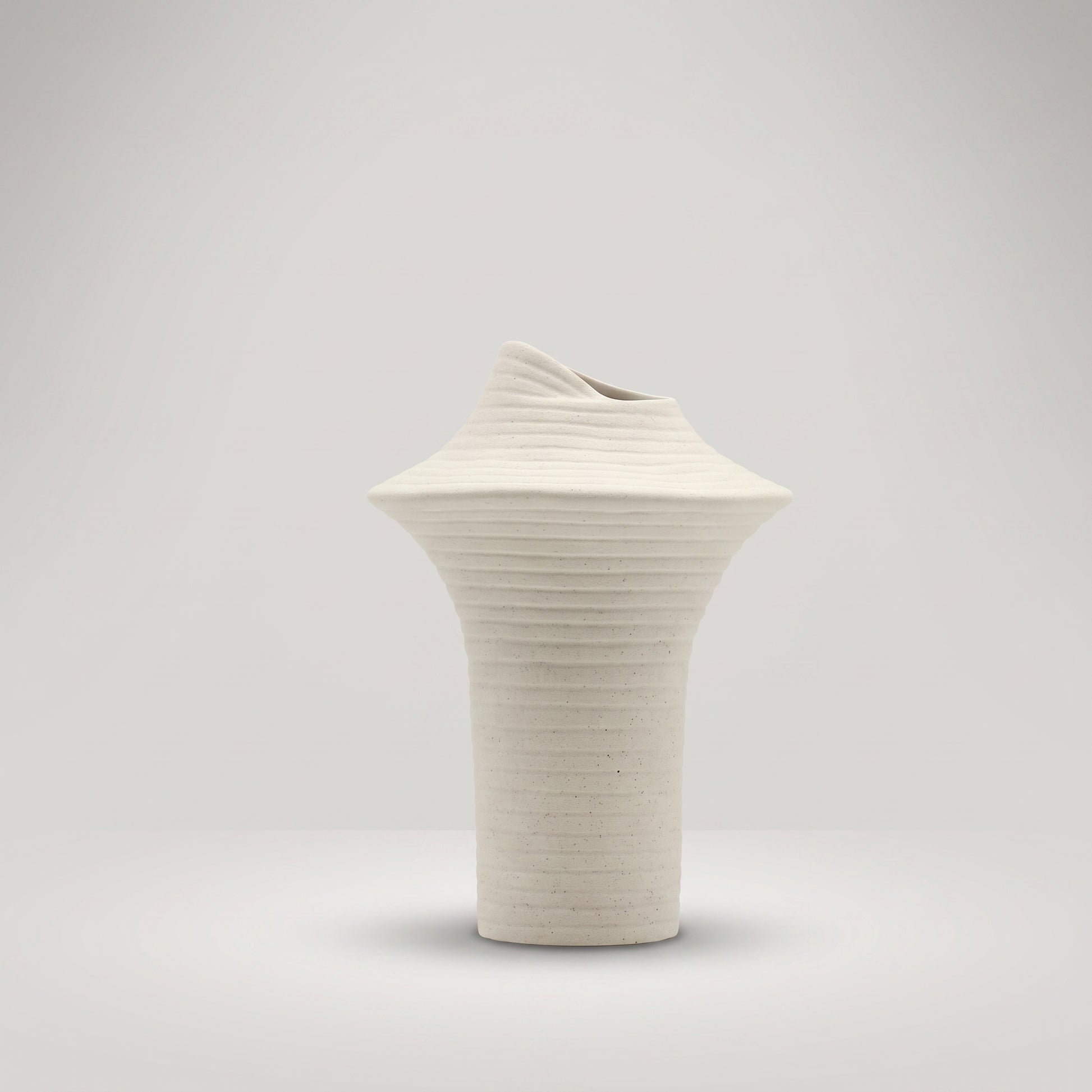 Beige Rim Flower Vase by Zodiya-3
