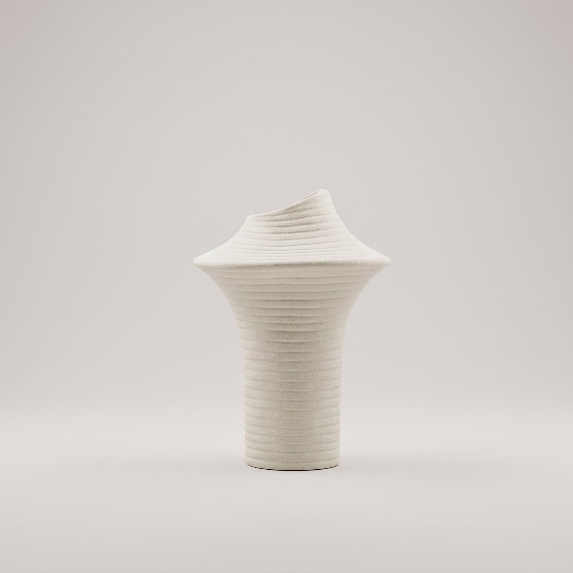 Beige Rim Flower Vase by Zodiya-5