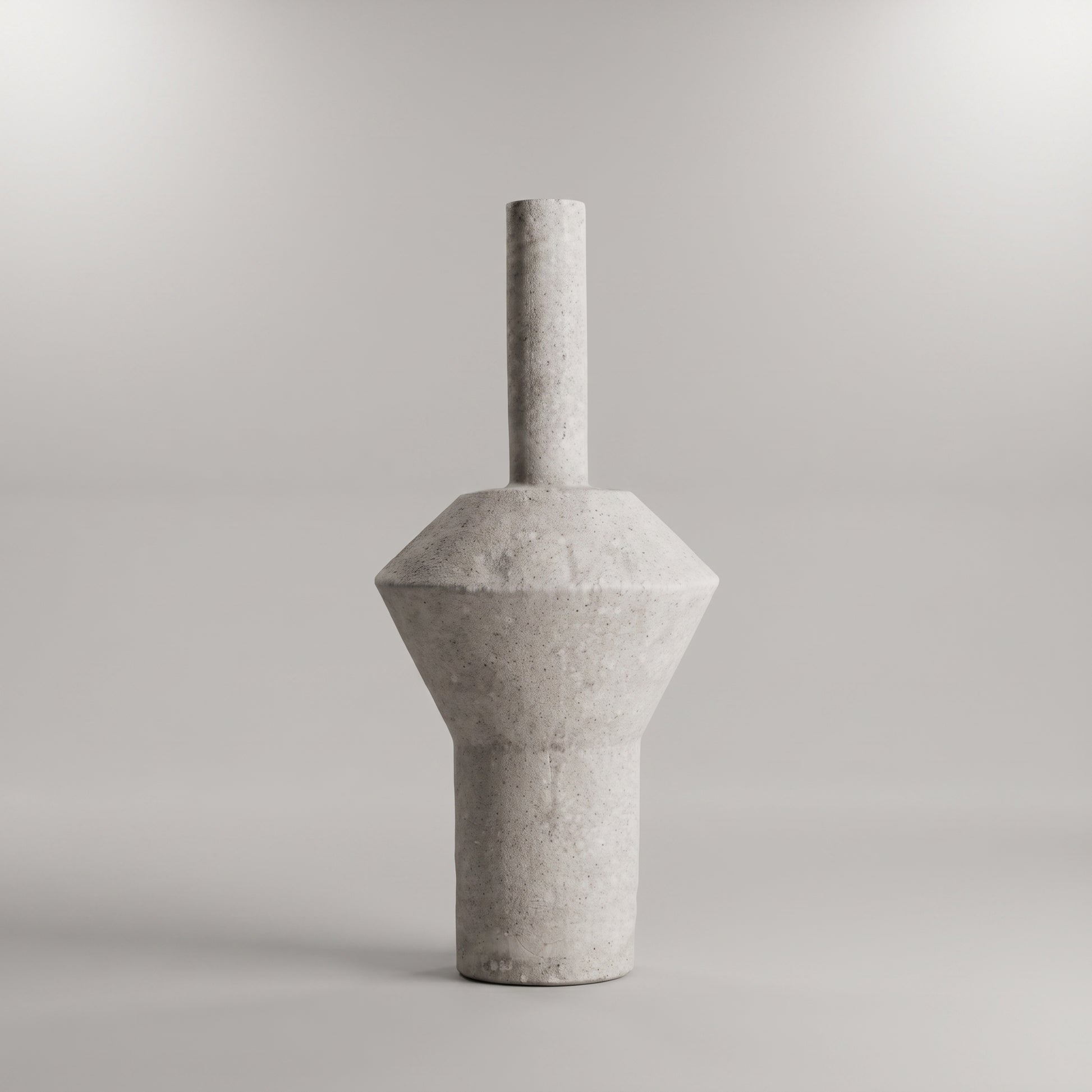 White Earthy Ceramic Vase By Zodiya-4