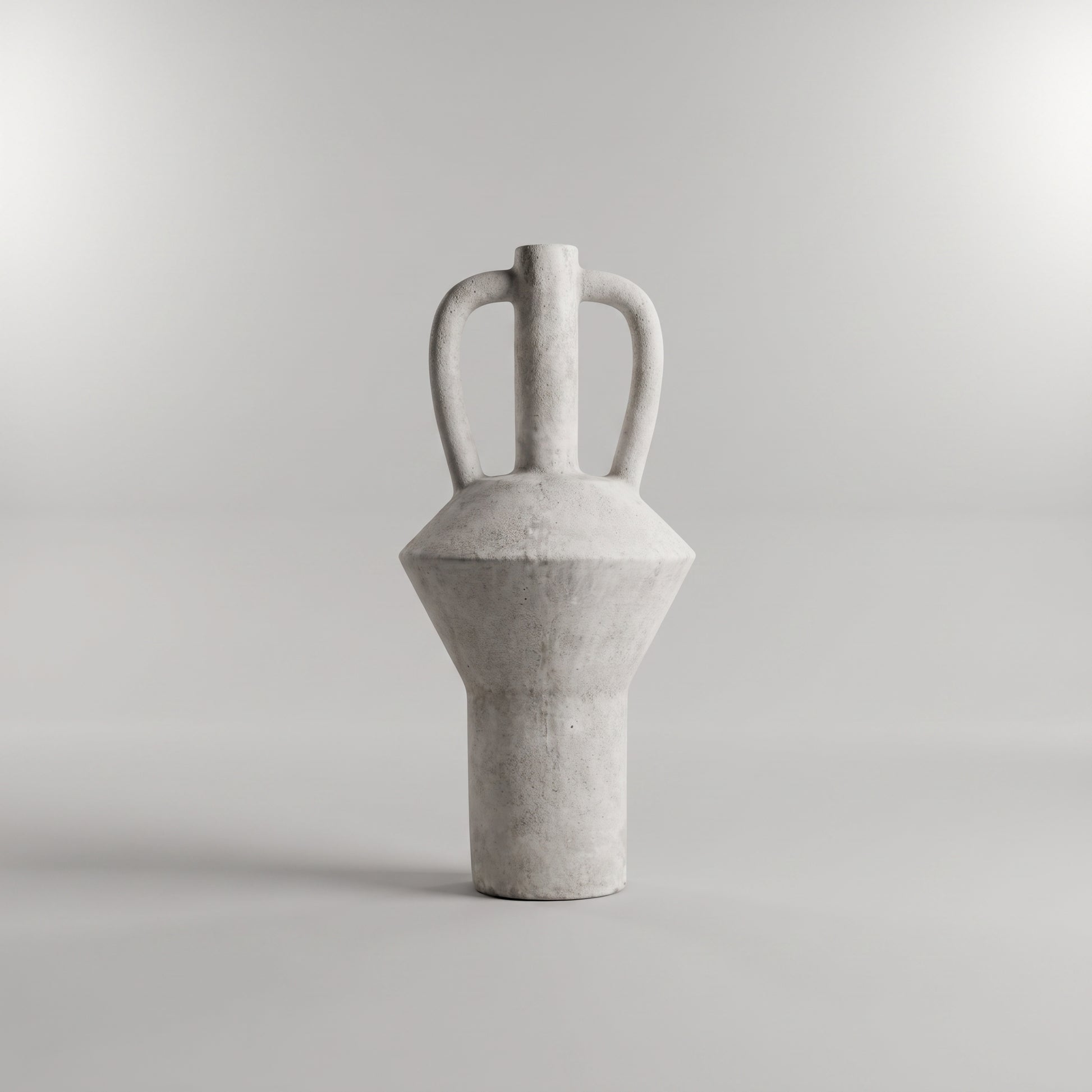 White Earthy Ceramic Vase By Zodiya-5