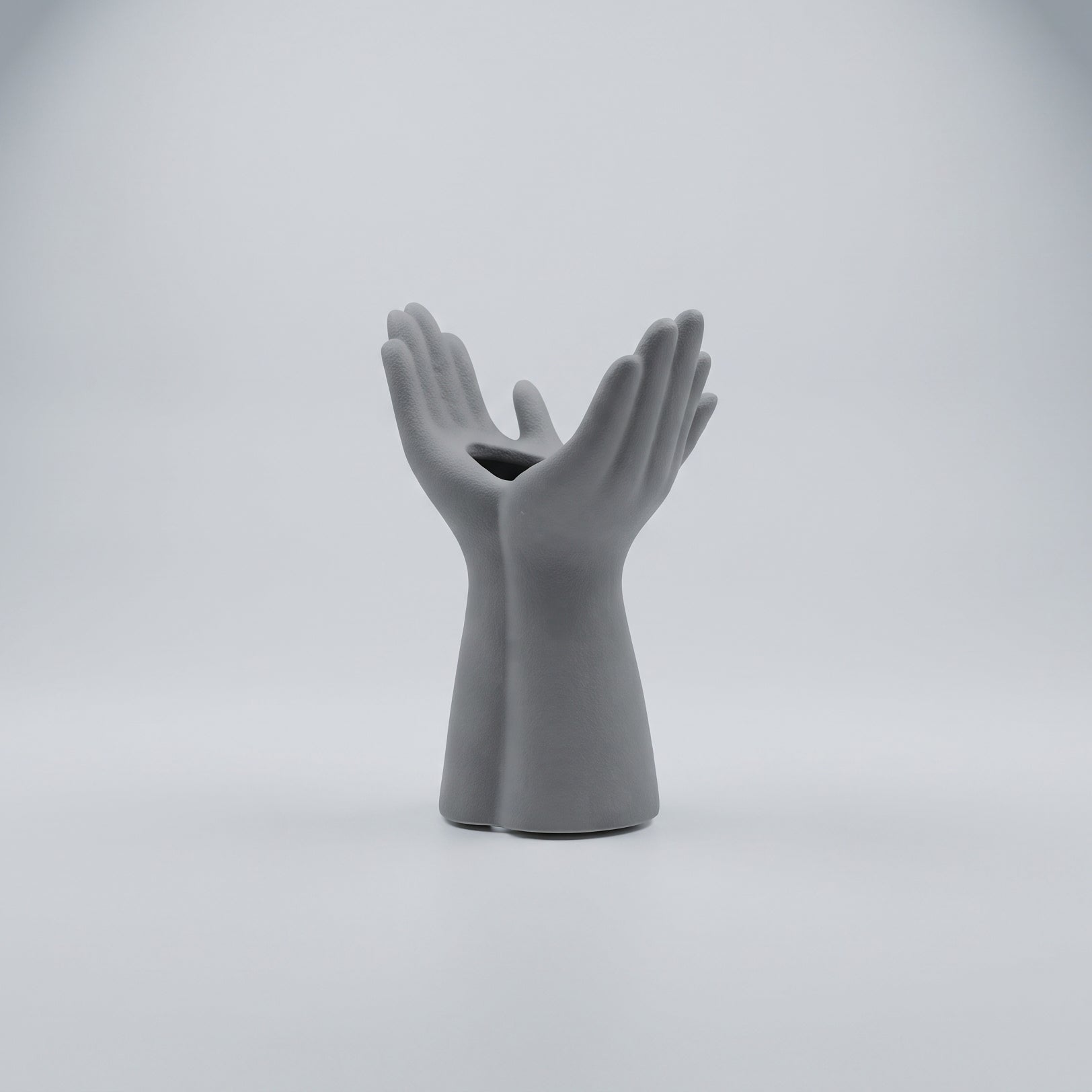 Ceramic Grey Hand Design Vase By Zodiya-6