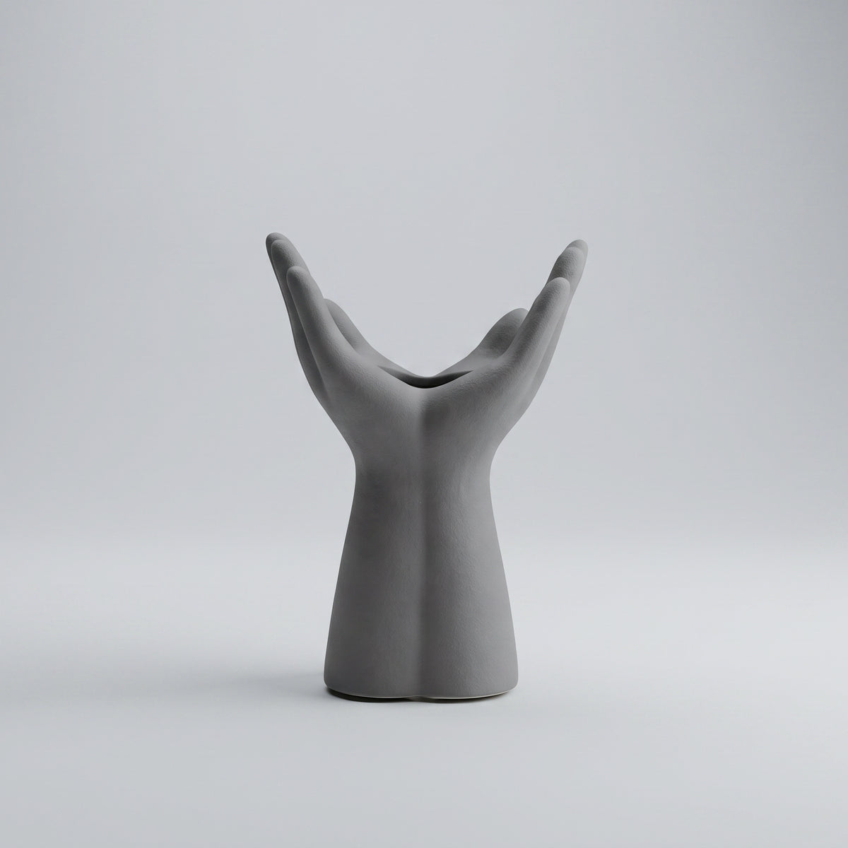 Ceramic Grey Hand Design Vase By Zodiya