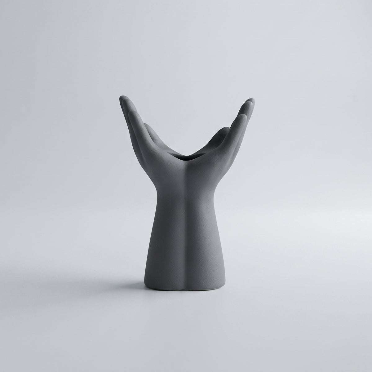 Ceramic Grey Hand Design Vase By Zodiya