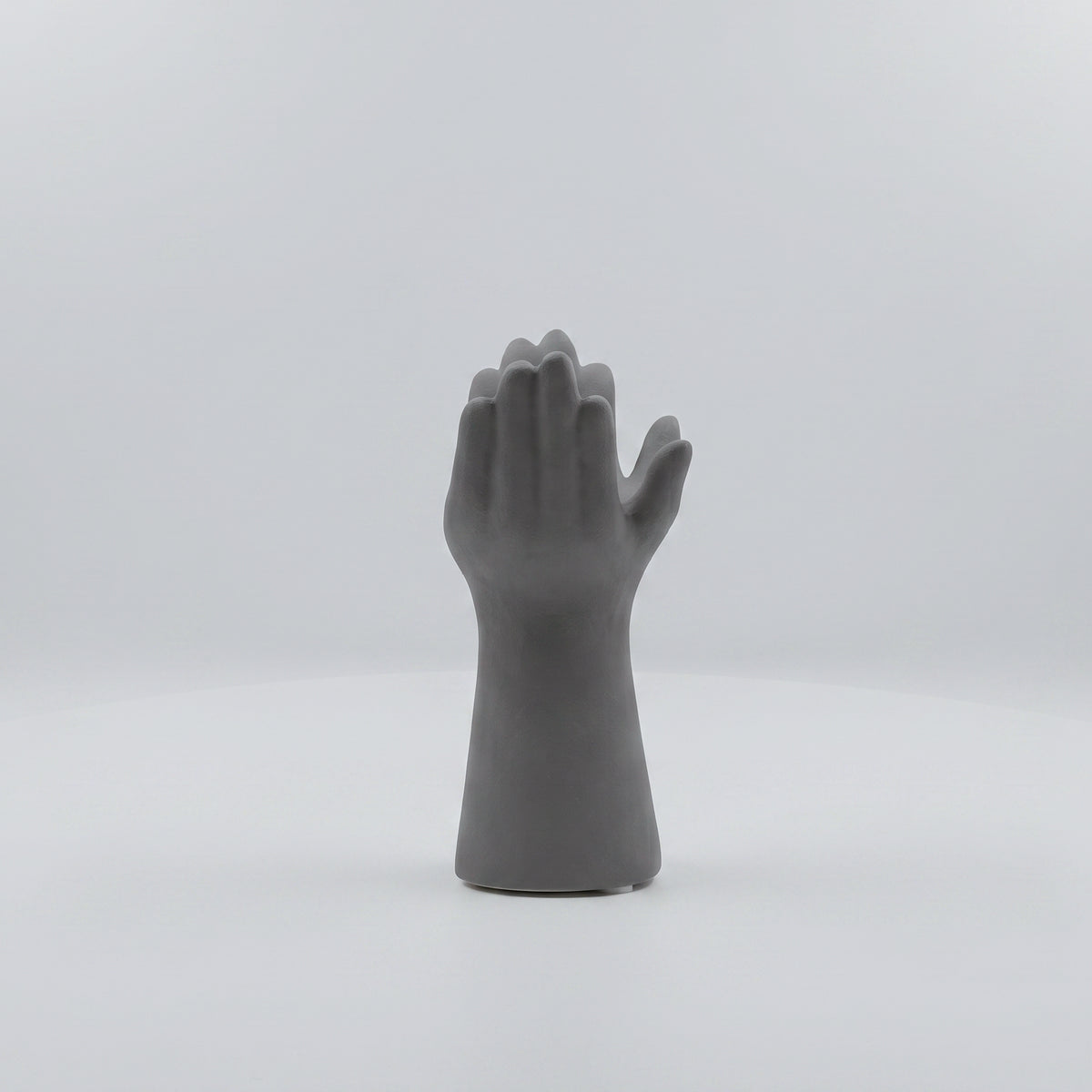 Ceramic Grey Hand Design Vase By Zodiya