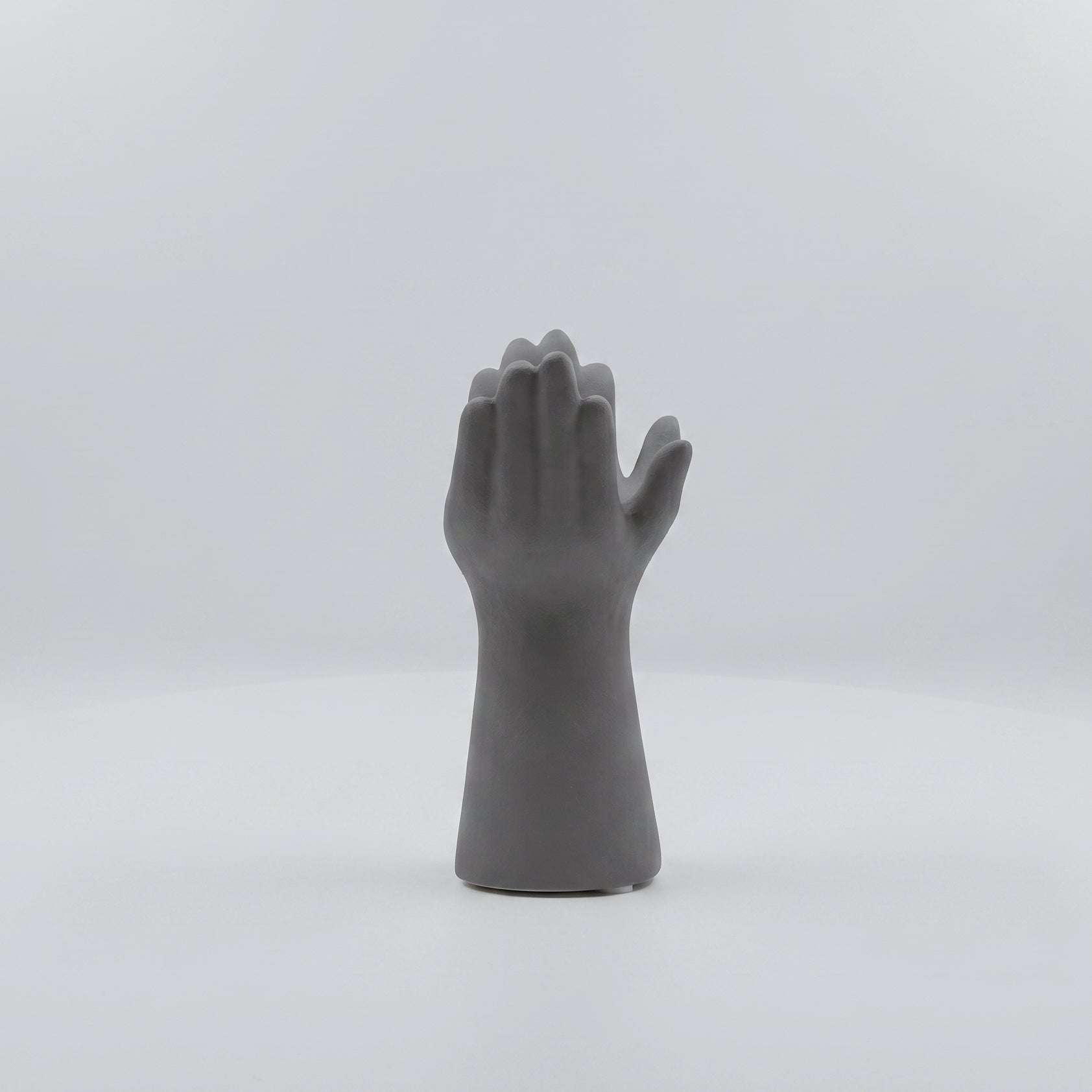 Ceramic Grey Hand Design Vase By Zodiya-5