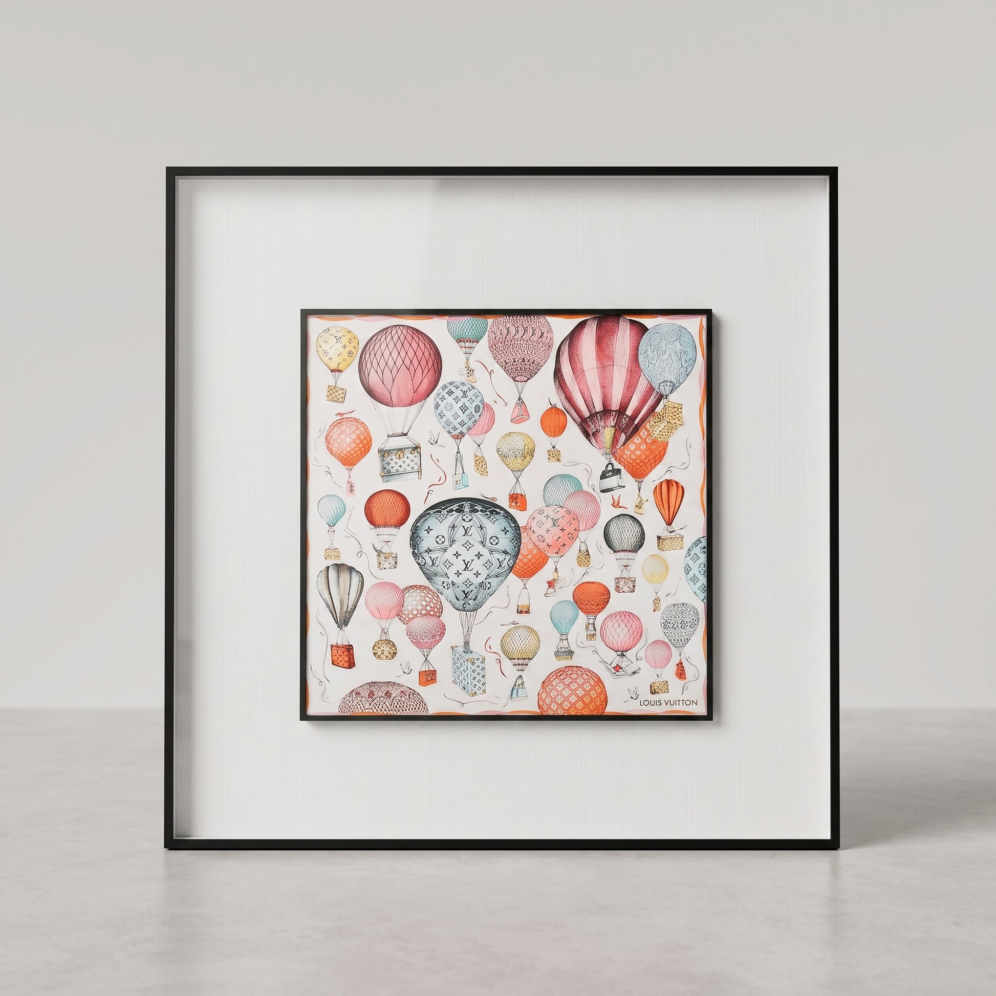 White Multicolor Wall Art Frame by Zodiya-3