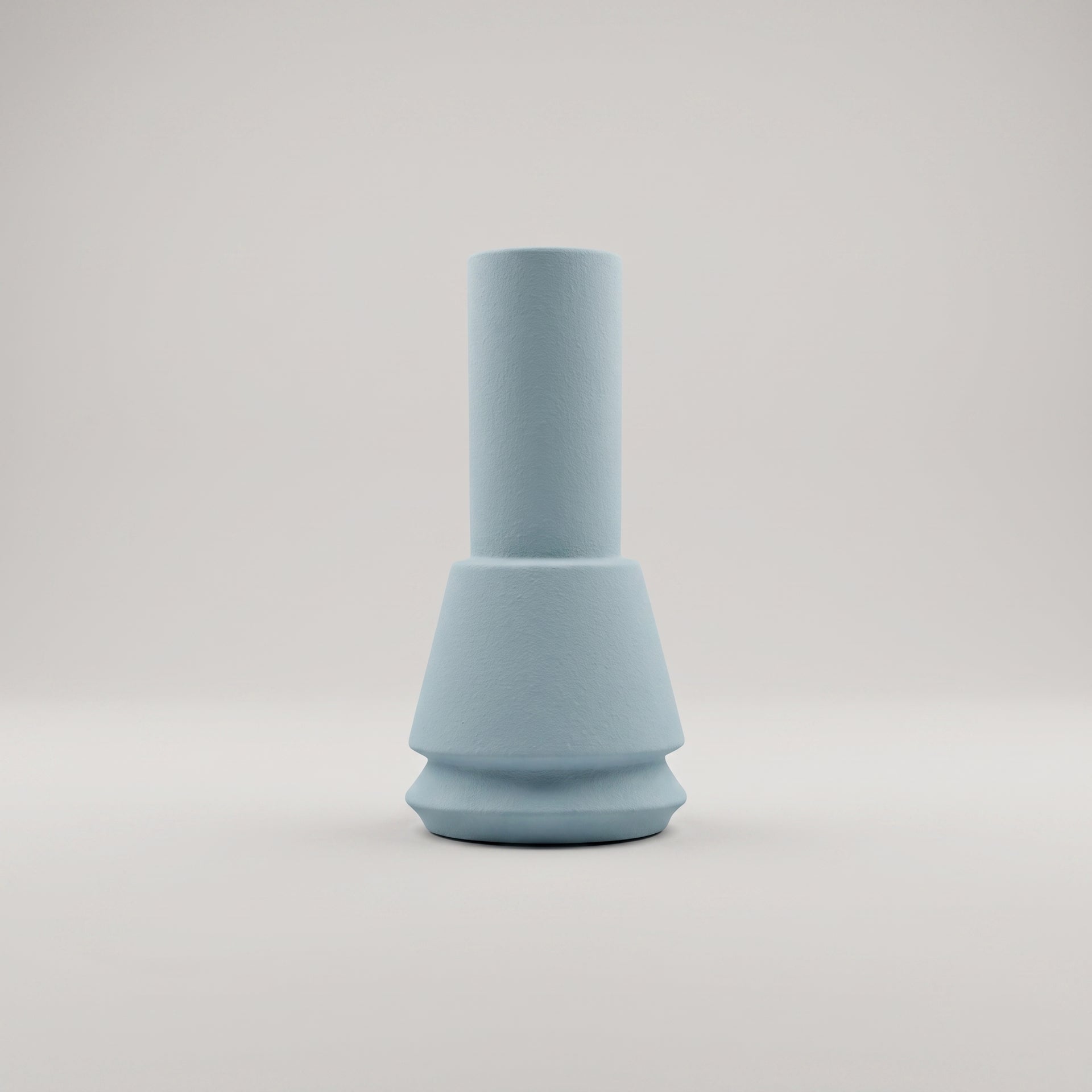 Sky Blue Ceramic Flower Vase by Zodiya