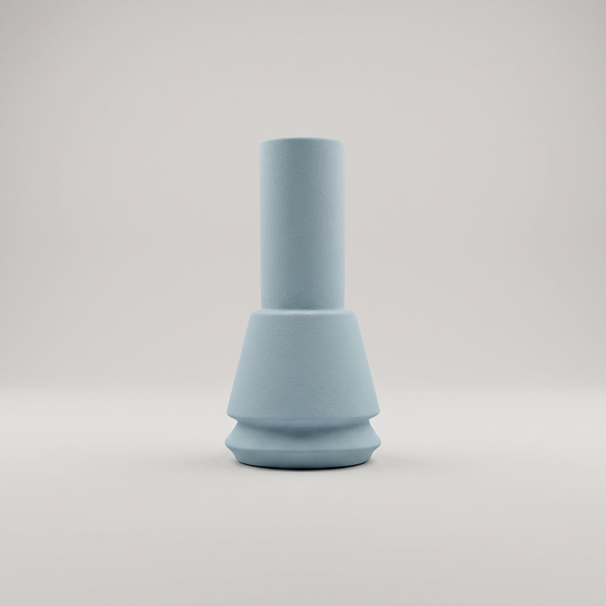Sky Blue Ceramic Flower Vase by Zodiya-2