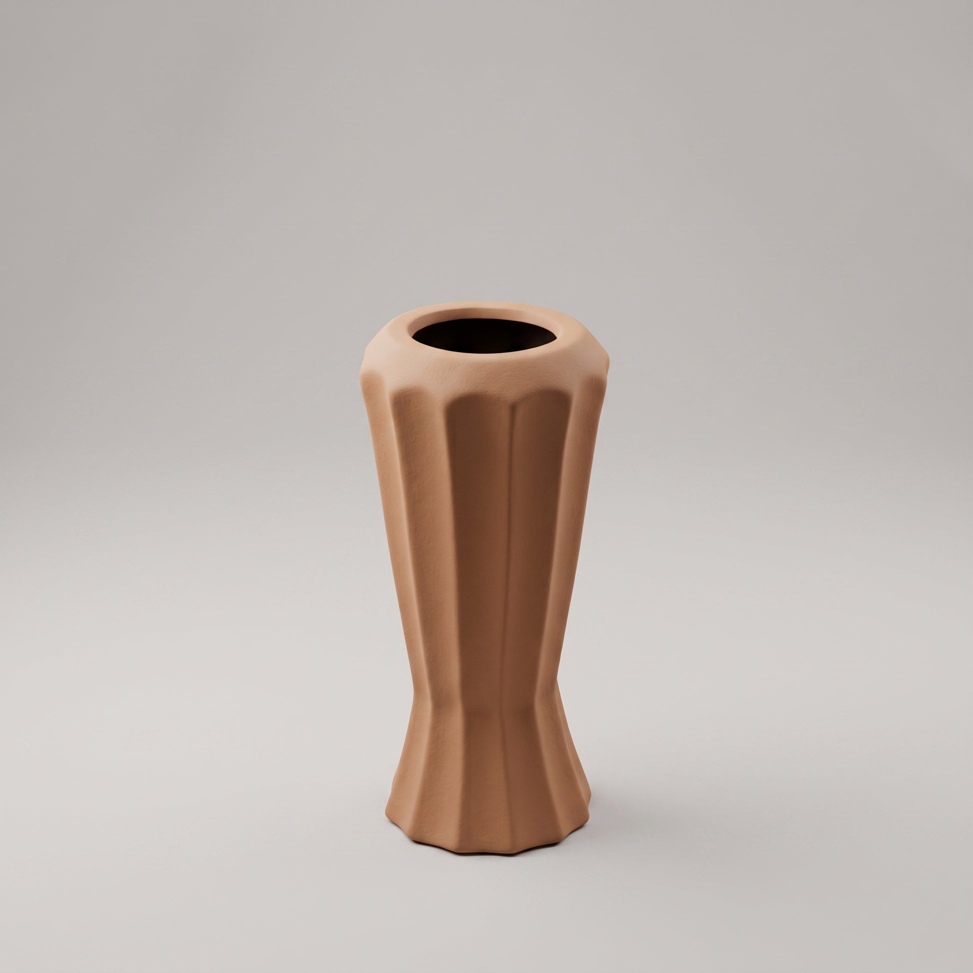 Brown Large Flower Vase by Zodiya-4