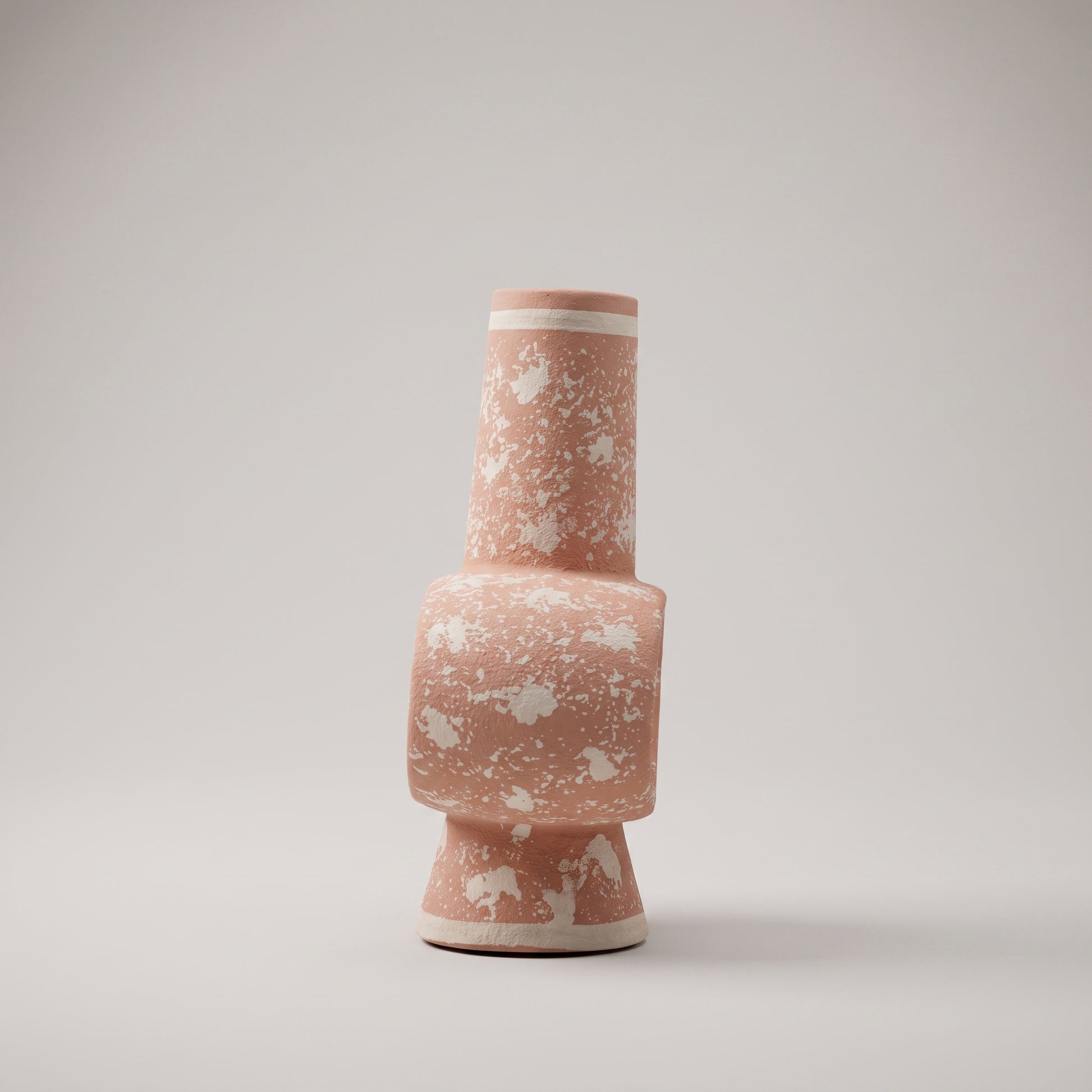 Terracotta Ceramic Vase with Oval Center by Zodiya-4