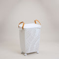 White Plastic Storage Basket by Zodiya