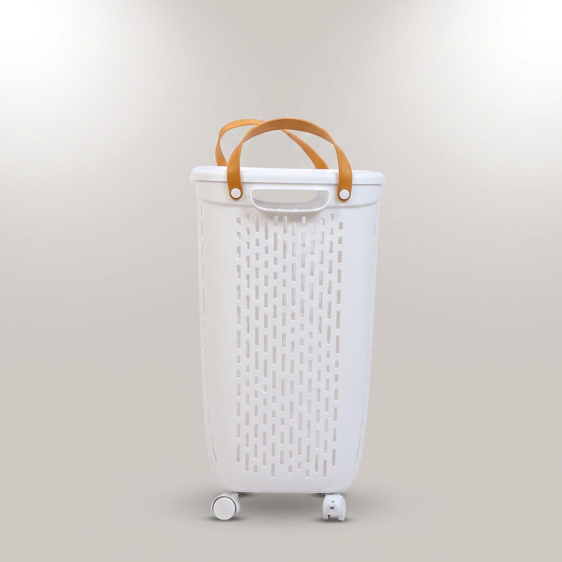 White Plastic Storage Basket by Zodiya-3