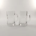 Small Clear Glass Tea Cup Set of 2 by Zodiya