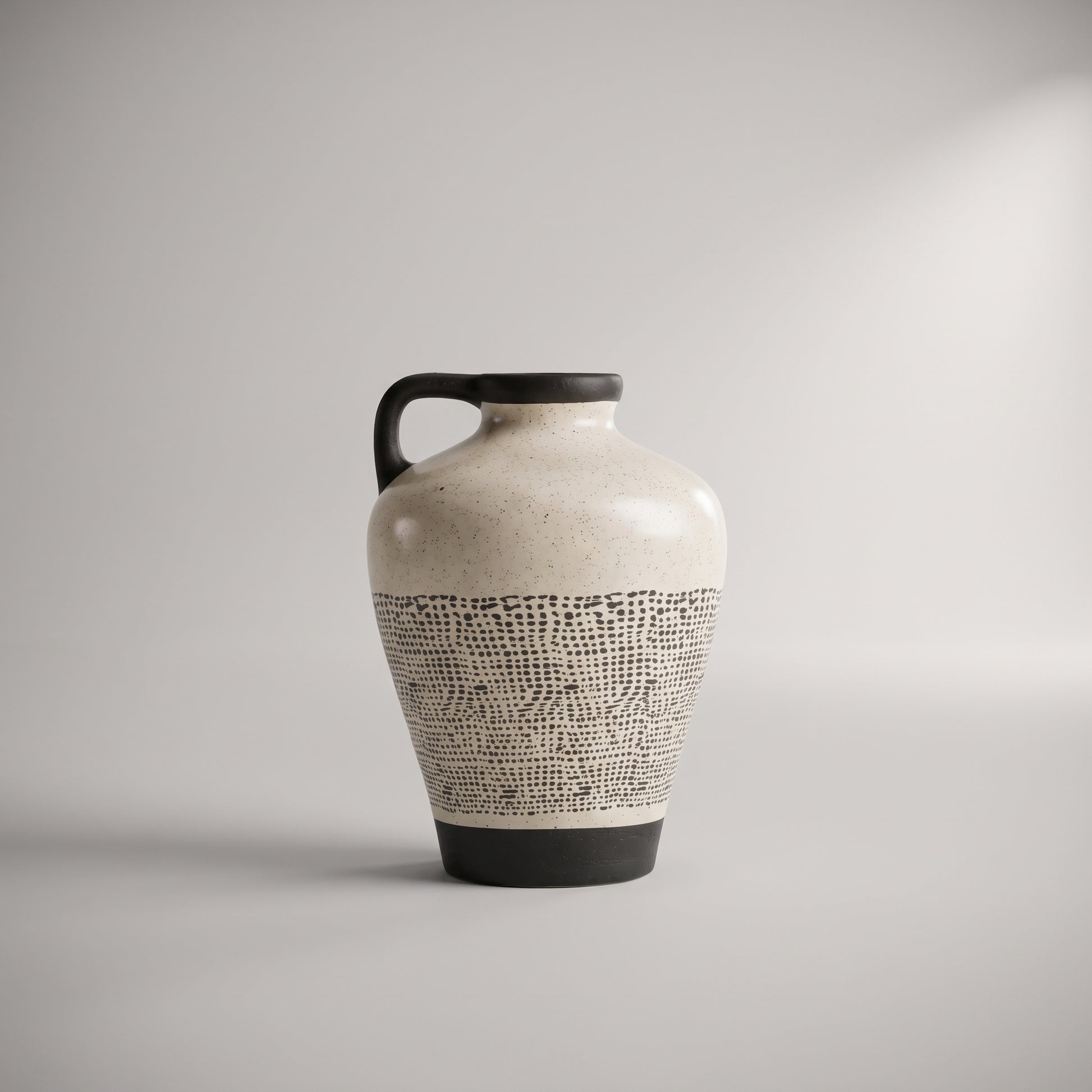 Black And White Large Ceramic Vase By Zodiya-6