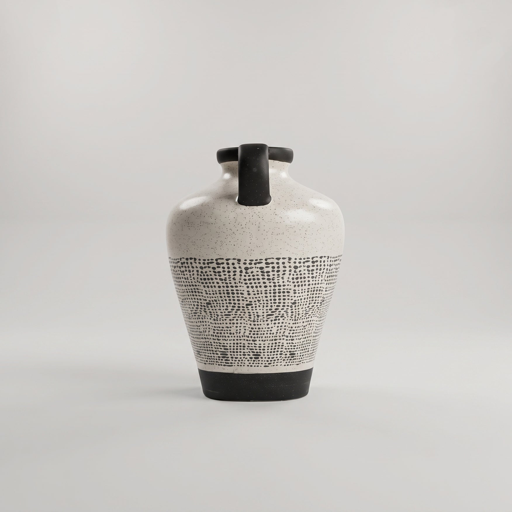 Black And White Large Ceramic Vase By Zodiya-7