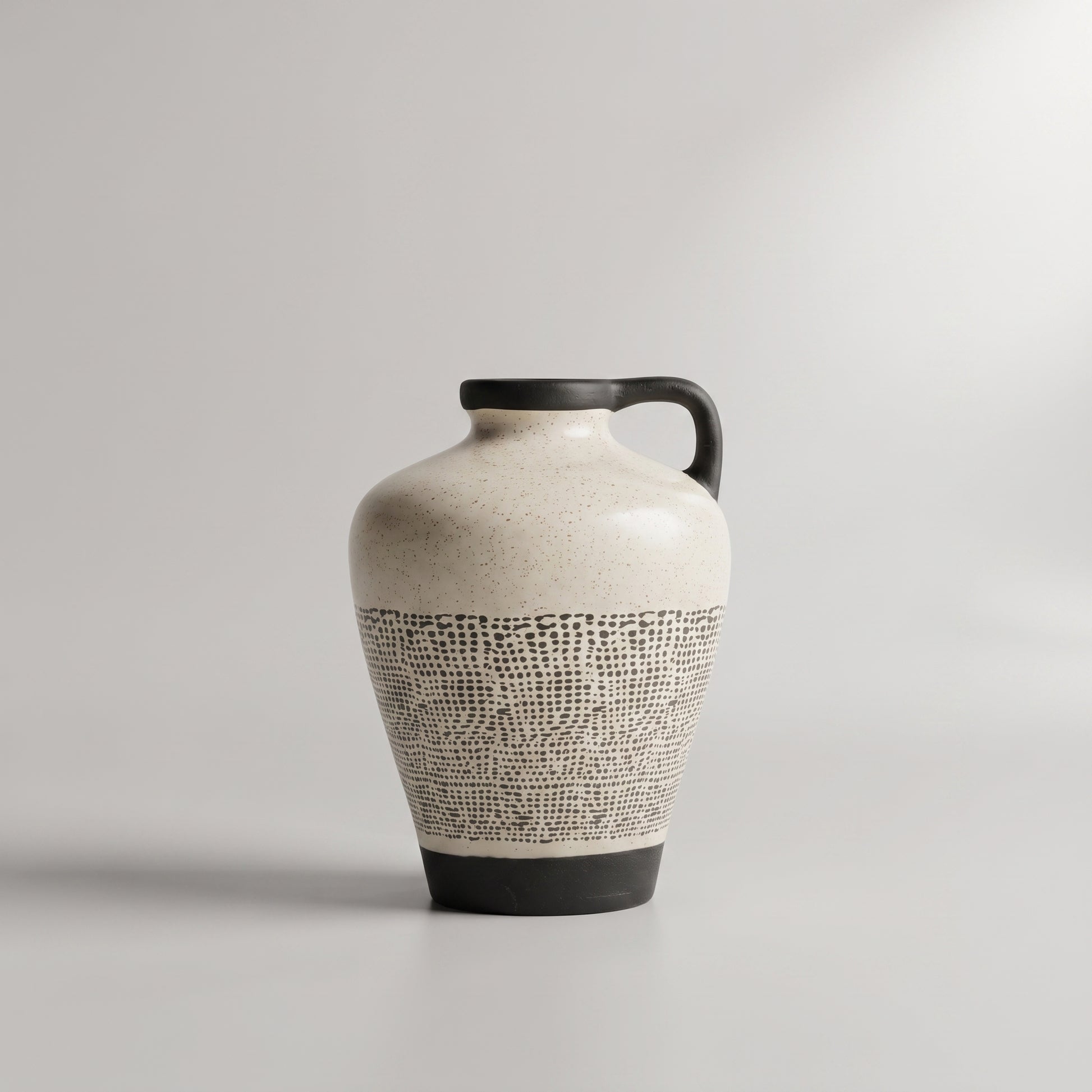 Black And White Large Ceramic Vase By Zodiya-4