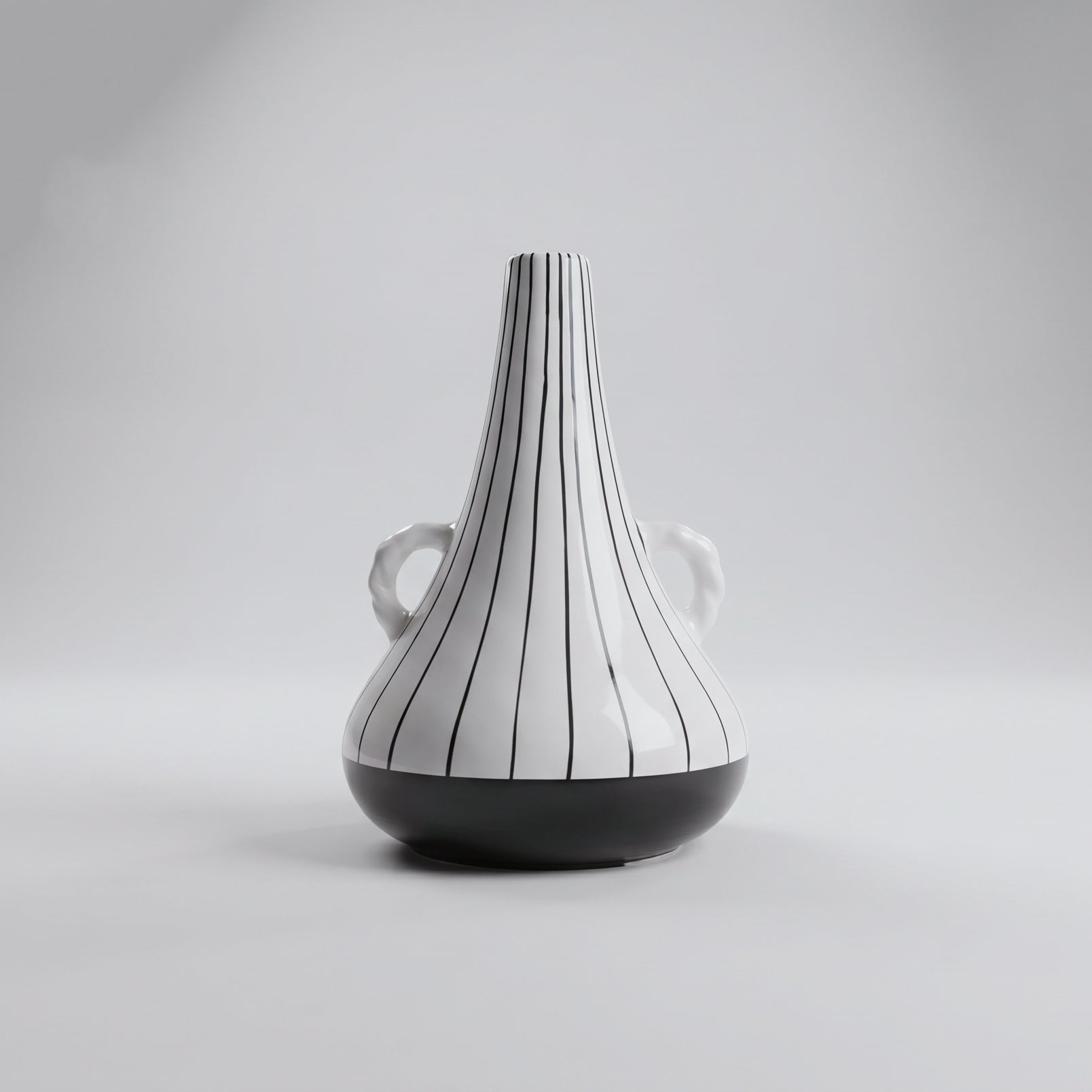 Black And White Ceramic Vase By Zodiya-5