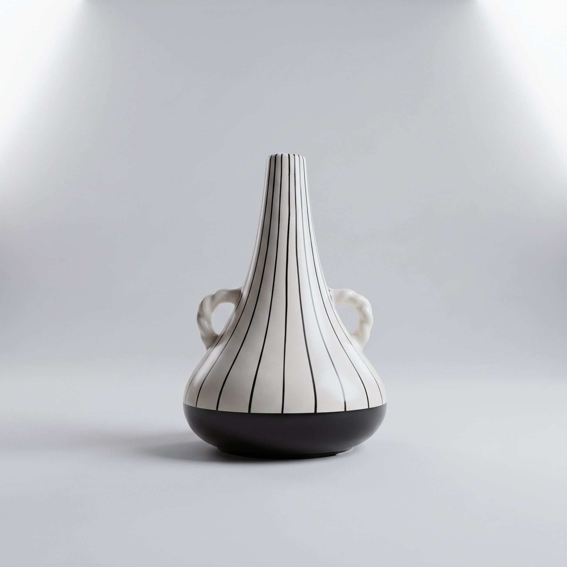 Black And White Ceramic Vase By Zodiya-3